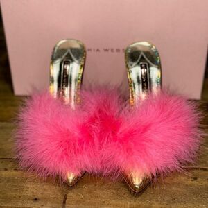 Sophia Webster Delicia Feather Mules